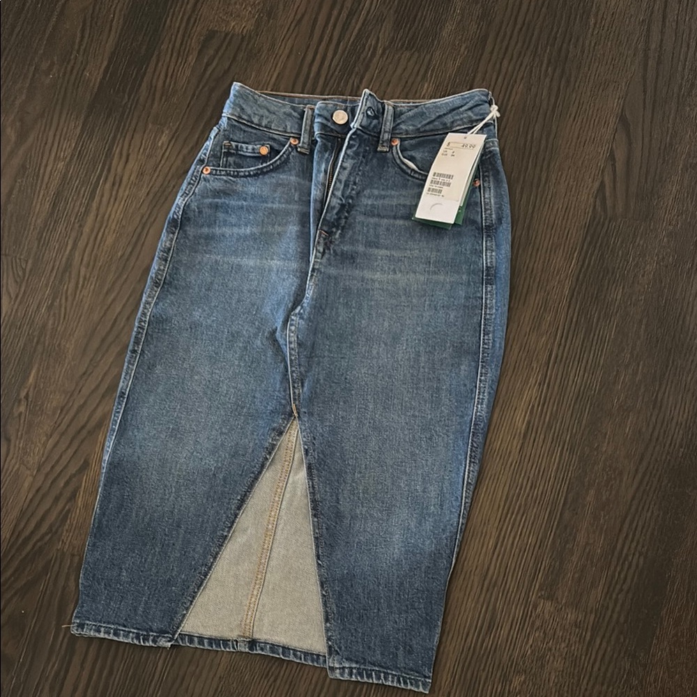 H&M Blue Denim Skirt